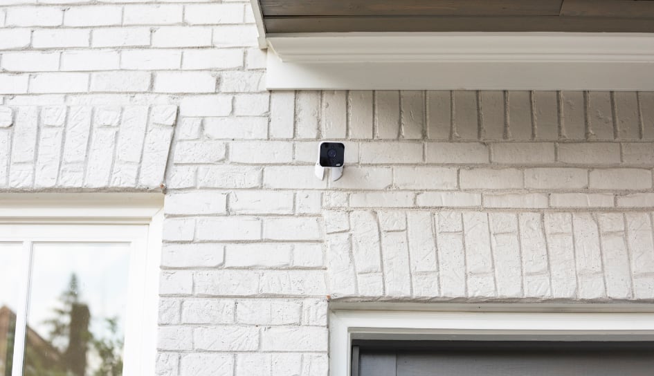 ADT outdoor camera on a Evansville home